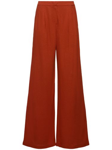 Brina Linen Blend Jersey Straight Pants - MAX MARA - Modalova