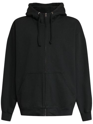 Cotton Jersey Zipped Sweatshirt - MAISON MARGIELA - Modalova