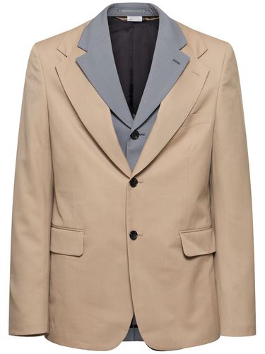 Blazer Cruzado De Lana - COMME DES GARÇONS HOMME PLUS - Modalova