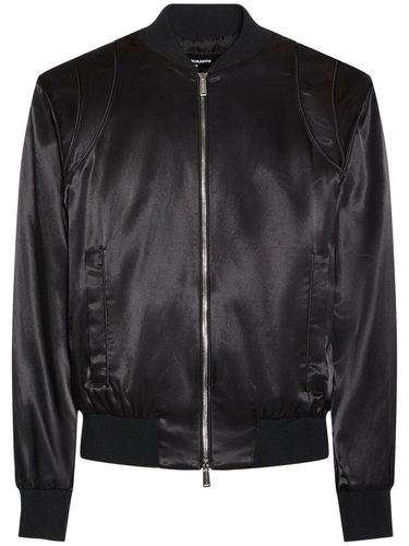 Bomber In Cotone E Viscosa - DSQUARED2 - Modalova