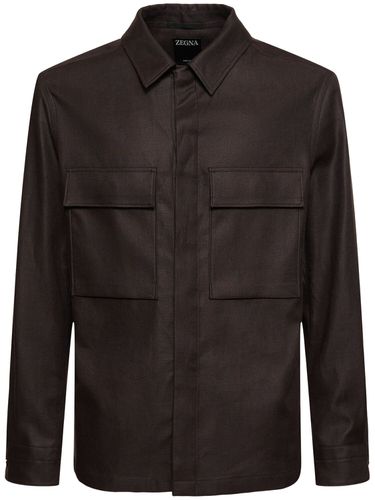 Langärmeliges Leinen-overshirt „oasi“ - ZEGNA - Modalova