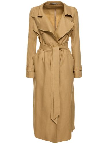 Carola Linen Trench Coat - TAGLIATORE 0205 - Modalova