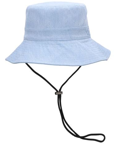 Cappello Bucket Fisherman In Denim - GANNI - Modalova