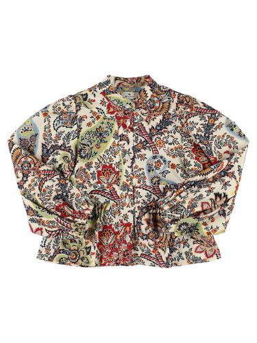 Camisa De Popelina De Algodón Estampada - ETRO - Modalova