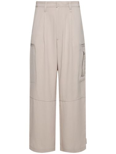 Pantalones Cargo De Viscosa - AMI PARIS - Modalova