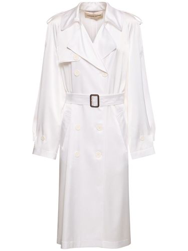 Trenchcoat Aus Satin Mit Gürtel - ALEXANDRE VAUTHIER - Modalova