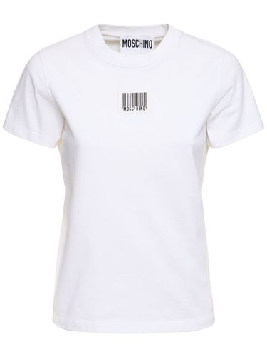 Camiseta De Algodón Jersey - MOSCHINO - Modalova