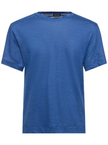 Camiseta De Jersey De Lino - ZEGNA - Modalova