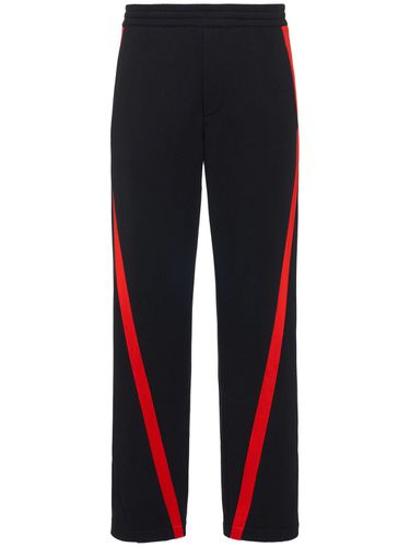 Twisted Loopback Cotton Sweatpants - ALEXANDER MCQUEEN - Modalova