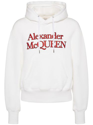 Kimono Cotton Hoodie - ALEXANDER MCQUEEN - Modalova