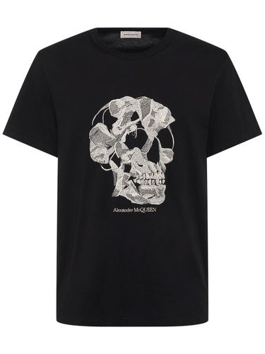 T-shirt Aus Baumwolle Mit Schädeldruck - ALEXANDER MCQUEEN - Modalova