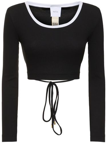 Crop Top In Jersey A Costine - PATOU - Modalova