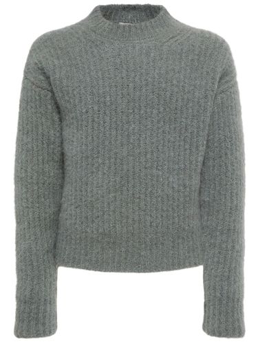 Maglia Girocollo In Misto Mohair A Costine - AMI PARIS - Modalova