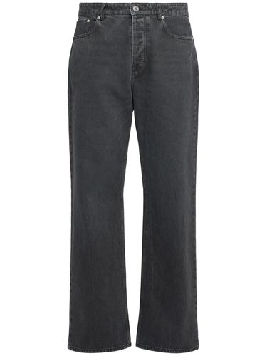 Oversized Cotton Denim Jeans - AMI PARIS - Modalova