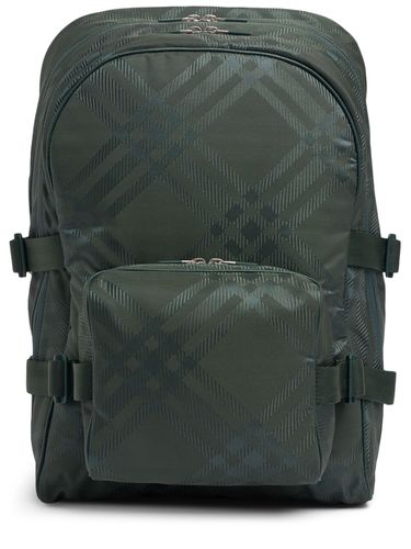 Check Print Jacquard Backpack - BURBERRY - Modalova