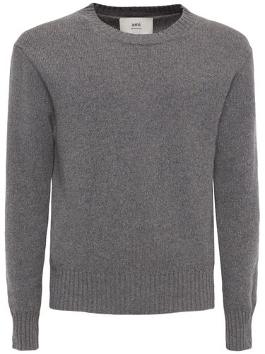 Pullover In Cashmere Con Logo Adc - AMI PARIS - Modalova