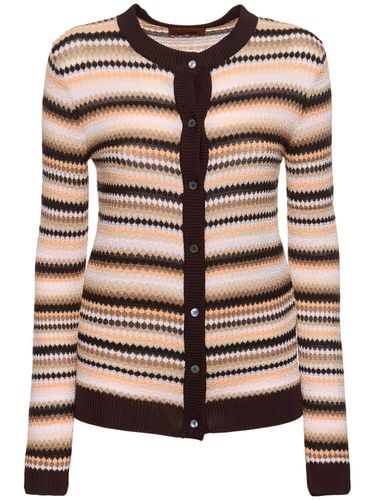 Cardigan In Maglia Di Misto Cotone - MISSONI - Modalova