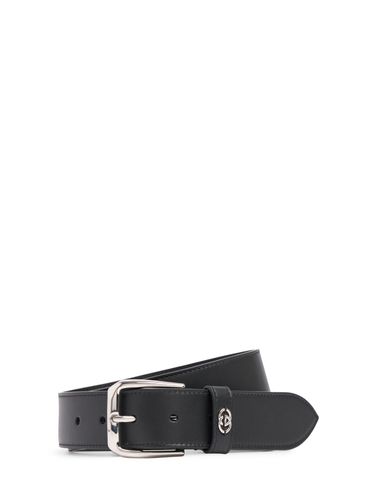 Cm Squared Buckle Leather Belt - GUCCI - Modalova