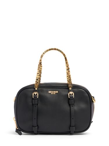 Borsa Mini Lettering In Nappa - MOSCHINO - Modalova