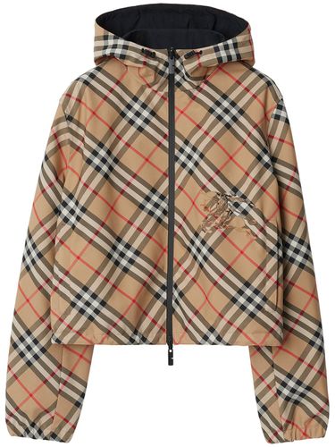 Printed Reversible Hooded Jacket - BURBERRY - Modalova