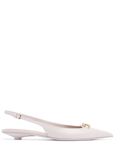 Mm Moon Logo Leather Slingback Sandals - VALENTINO GARAVANI - Modalova