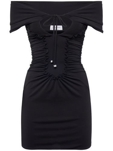 Vestido Mini De Jersey Con Hombros Descubiertos - BLUMARINE - Modalova