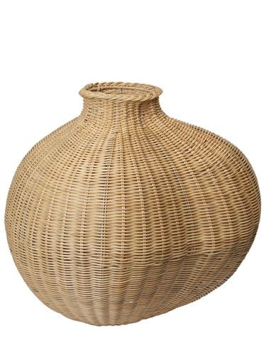 Vaso Bola In Rattan Intrecciato - FERM LIVING - Modalova