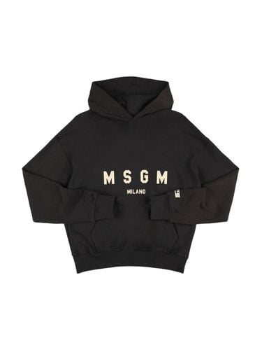 Sudadera De Algodón Estampada - MSGM - Modalova