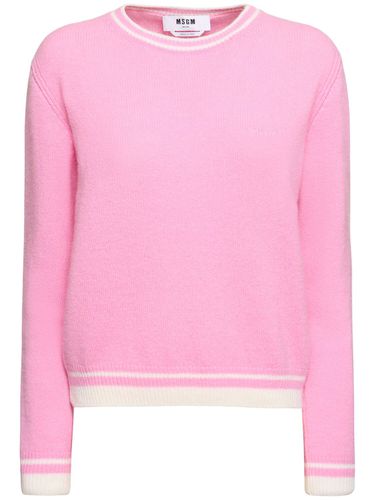 Pullover Aus Wollmischstrick - MSGM - Modalova