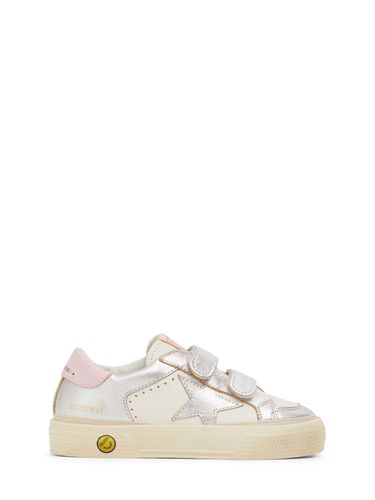 Sneakers May School De Piel Laminada - GOLDEN GOOSE - Modalova