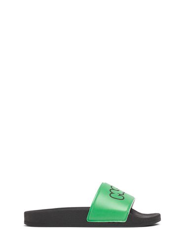 Sandalias Planas De Goma Con Logo - MSGM - Modalova