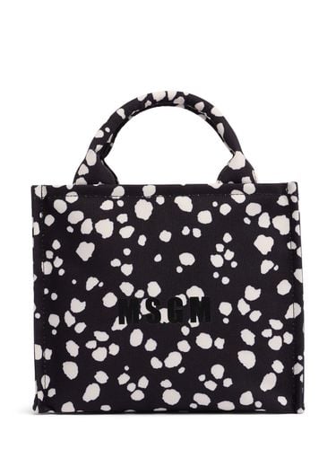 Borsa Shopping Piccola Monogram Stampata - MSGM - Modalova