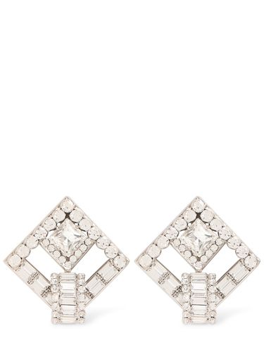 Crystal Square Earrings - ALESSANDRA RICH - Modalova