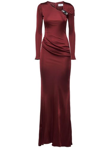 Viscose Jersey Gown - GIUSEPPE DI MORABITO - Modalova