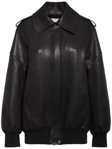 Chaqueta Bomber De Piel - ALEXANDER MCQUEEN - Modalova