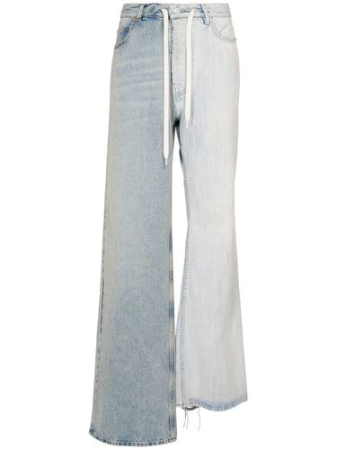 Fifty-fifty Patchwork Denim Jeans - BALENCIAGA - Modalova