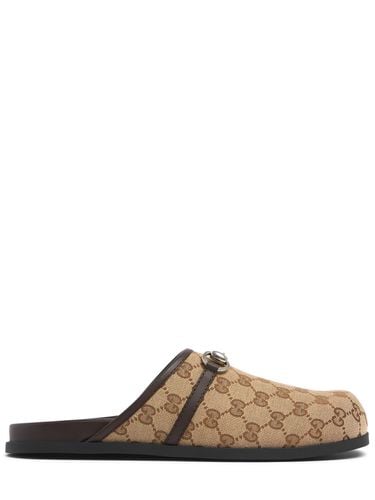 Mules Aus Gg-canvas „rhein“ - GUCCI - Modalova