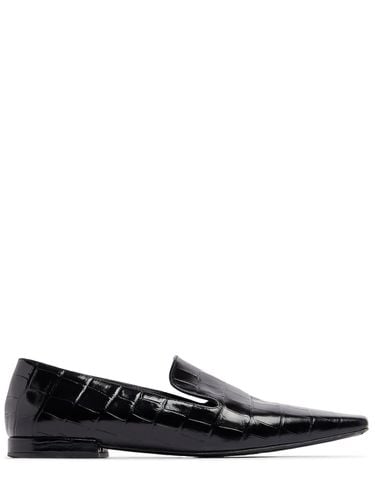 Mm Mona Embossed Leather Loafers - LOULOU STUDIO - Modalova