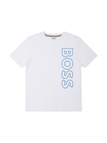 Bedrucktes T-shirt Aus Baumwolljersey - BOSS - Modalova