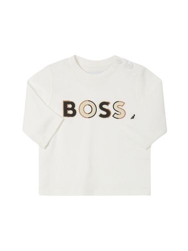 Camiseta De Algodón Jersey - BOSS - Modalova