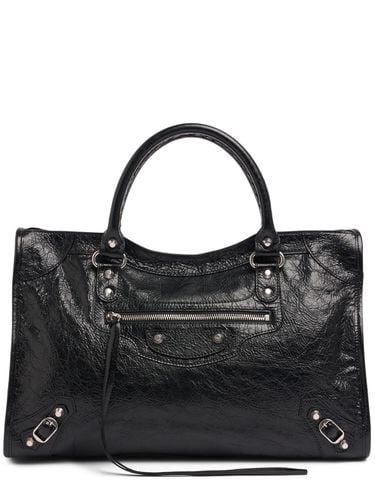 Medium Tasche Aus Lammleder „le City Arena“ - BALENCIAGA - Modalova