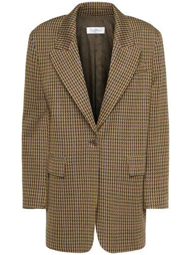 Blazer Atlanta In Misto Lana Pied De Poule - MAX MARA - Modalova