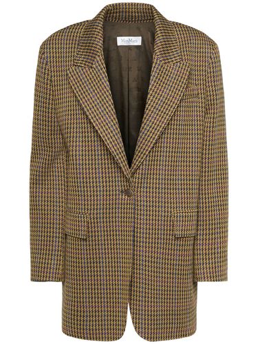 Blazer De Lana Pata De Gallo - MAX MARA - Modalova