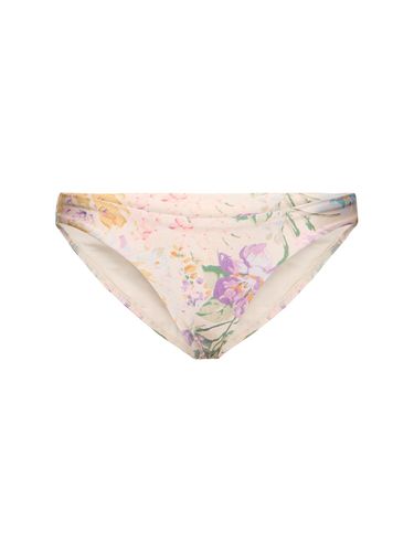 Halliday Lycra Printed Bikini Bottom - ZIMMERMANN - Modalova