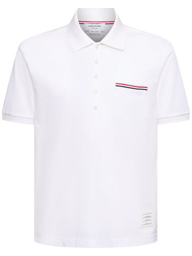 Polo In Cotone Piqué - THOM BROWNE - Modalova