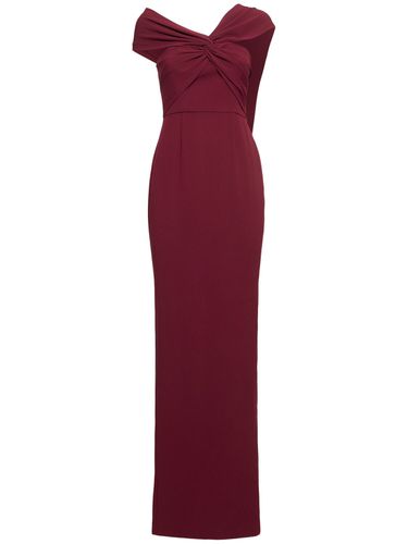 Asymmetrisches Maxikleid Aus Leichtem Cady - ROLAND MOURET - Modalova