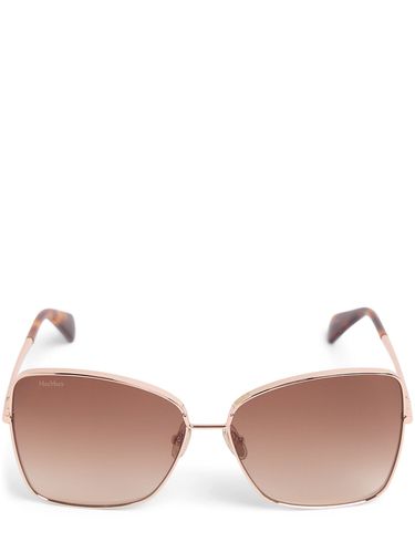 Gafas De Sol Cuadradas De Metal - MAX MARA - Modalova