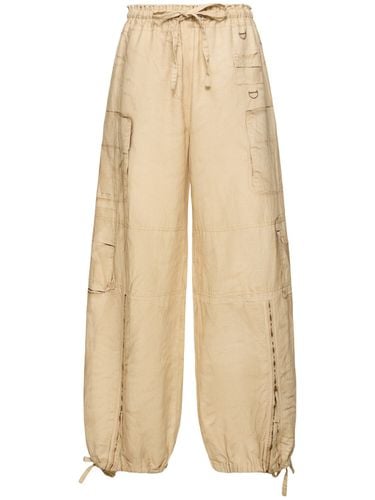 Weite Cargohose Aus Leinen Und Baumwolle - ACNE STUDIOS - Modalova