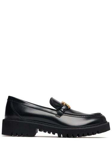 Mm Hohe Lederloafer Mit Vlogo - VALENTINO GARAVANI - Modalova