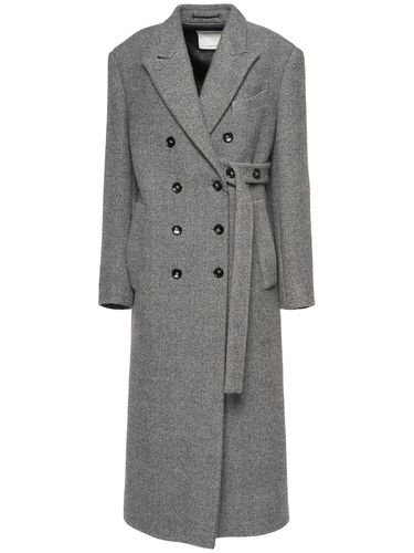 Billy Double Breast Chevron Long Coat - SPORTMAX - Modalova